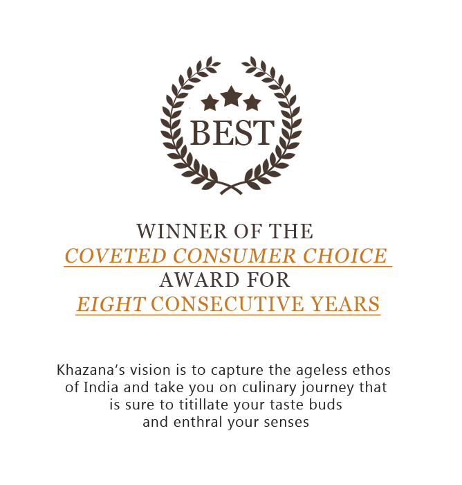 Khazana's Awards - Authentic Indian cuisine in Edmonton