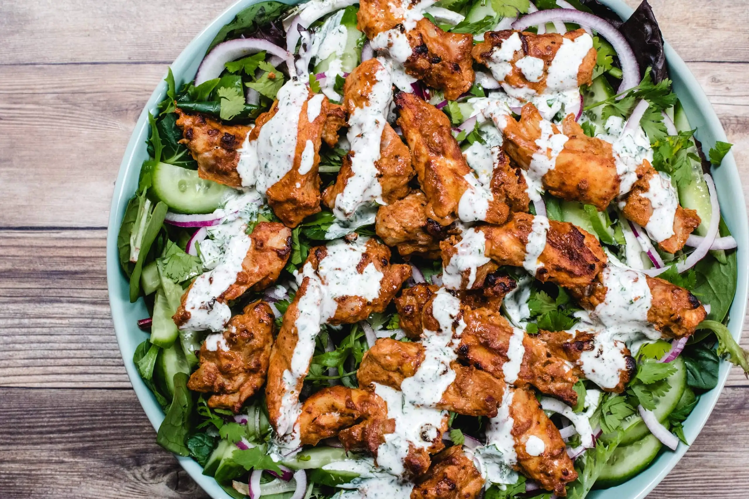 Tandoori Chicken Salad at Khazana Windermere